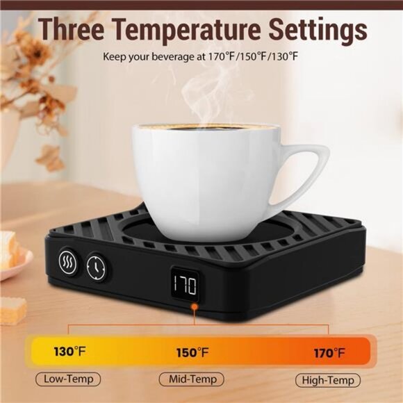 Coffee Mug Warmer with Auto Off Timer, Coffee Cup Warmer for Desk - Picture 3 of 7